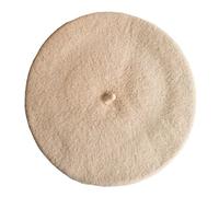 JOYHY Unisexe Enfant Solide Couleur Béret Beanie Chapeau Beige