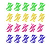 JOYIAL Lot de 20 jouets interactifs en spirale pour chat - Jouet de printemps pour l'auto-occupation - Jouet élastique pour chats et animaux domestiques (quatre couleurs)