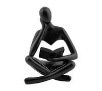 JOYIAL Statue de penseur artisanal en résine stable pour bureau, décoration d'intérieur, sculpture abstraite pour maison, bureau, bibliothèque, décoration de bureau (taille : reverie gauche)