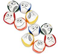 Joyibay Balles de Jonglage, 10PCS Balle De Jonglage pour Débutants Mini Balles de Jonglerie de Qualité, Créatif Jongler Ballon pour Les Enfants Kit de Balle de Jongle Durable
