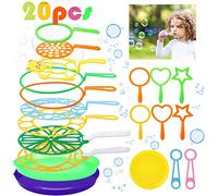 Joyibay Machine à Bulles, 20PCS Kit de Bulles de Savon pour Enfants Baguette à Bulles Ensemble Jouet Savon à Bulles Bubble Maker pour activités de Plein air, fêtes d'anniversaire et Jeux