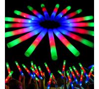 JOYIN 12 Bâtons Lumineux en Mousse, Lots de Bâtons LED avec 3 Modes Clignotants, Accessoires de Fête Lumineux pour Mariage, Concert, Camping, Anniversaire, Halloween, Cadeaux pour Enfants