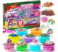 JOYIN 2025 Calendrier de l'Avent 16 Slimes avec 8 accessoires pour Noël 24 jours Compte à rebours