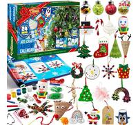 JOYIN 2025 Calendrier de l'Avent 24 jours pour l'art et l'artisanat de Noël 2025 Calendrier de l'Avent compte à rebours de Noël avec ciseaux pour enfants