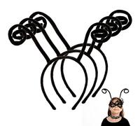 JOYIN 3Pcs Bandeau antenne noir, taille unique pour les enfants et les adultes Nouveautés Bandeau velours coccinelle papillon Firefly Costume d'Halloween, Accessoires pour libellules