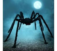 JOYIN 5 ft (160cm) Halloween Décorations extérieures Araignée Poilue (Noir)