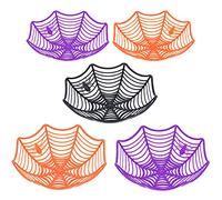JOYIN 5 Pcs Halloween Plastique Toile D'araignée Panier Bols pour Trick or Treat Porte Bonbons Bols, Spider Web Party Supplies Décoration
