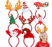JOYIN 8 Bandeaux de Noël avec des Designs Différents pour Les Fêtes de Noël (Taille Unique)