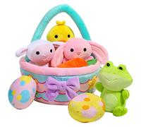 JOYIN 8 PCS Panier pour la Peluche de Pâques, Style de Pâques de Pâques, Peluches de Jeu pour la fête à thème de Pâques, décorations, Cadeaux de Pâques pour bébé