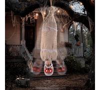 JOYIN, 88 cm, cadavre animé Suspendu pour l'Halloween, avec Yeux Lumineux et Effet sonore, pour décoration intérieure et extérieure