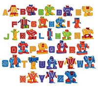 Joyin Alphabet Robot Action Figure Toys For Kids Abc Learning Birthday Party School Classroom Rewards Carnival Prizes Pre-School Education Toy Easter Basket Stuffers Christmas Stocking Stuffers