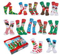 Joyin Boîte de 12 Chaussettes de Noël pour Femme 35-40 avec Coffret Cadeau, en Coton Doux et Chaud