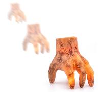 JOYIN Décoration d'Halloween - Main animée comme décoration de table pour l'intérieur - Main mobile activée par le bruit avec lumière et effets sonores - Main effrayante comme accessoire pour les