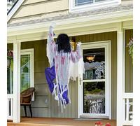 JOYIN Décoration d'halloween Zombie d'escalade de 119,4 cm avec Taches de Sang, décorations d'halloween à Suspendre, Pros d'halloween effrayants pour décoration de Maison hantée,