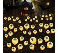 JOYIN Décorations d'halloween d'extérieur, piquets de Jardin en Forme de Globe oculaire (2 pièces)