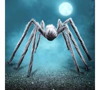 JOYIN Décorations d'halloween en Plein air, araignée géante, Accessoires effrayants pour la décoration extérieure de la pelouse et de la fête intérieure, Gris (Hauteur Debout : 15 Pouces)