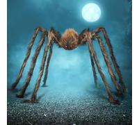 JOYIN Décorations d'Halloween en plein air, araignée géante, accessoires effrayants pour la décoration extérieure de la pelouse de la cour et de la fête intérieure, marron (hauteur debout : 15 pouces)