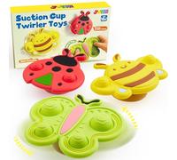 Joyin Jouets sensoriels à Ventouse, Jeux de Bain Bebe, Spinner Bebe Ventouse, Jouets de Bain éducatifs, Jouets de Voyage pour bébés, Cadeaux pour garçons et Filles de 1 an et Plus