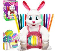 JOYIN Kit de décoration d'œufs de Pâques motorisé alimenté par piles avec 10 marqueurs non toxiques pour activités artisanales des enfants