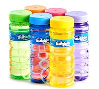 JOYIN Lot de 12 Bouteilles à Bulles (Solution à Bulles de 118 ML), Cadeaux de fête pour Enfants, Baguette à Bulles en Vrac, Grand kit de Bulles 6 Couleurs, Jouets d'été pour Tout-Petits en Plein air