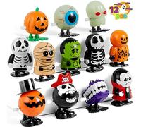 JOYIN Lot de 12 Jouets à Remonter pour Halloween Assortiments de Cadeau de Fête pour Halloween Remplisseur de Sac de Goodies (12 pièces)