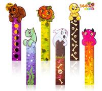JOYIN Lot de 144 marque-pages pour Halloween, cadeaux de fête (6 designs) avec impression sur thème d'Halloween pour décoration de fête, récompenses de salle de classe, remplissage de sacs de goodie,