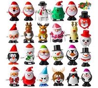 JOYIN Lot de 24 assortiments de Jouets à remonter de Noël pour Cadeaux de fête de Noël, Accessoires (Paquet de 24 pièces)