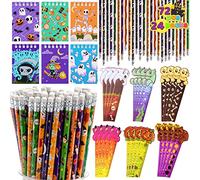JOYIN Lot de 24 crayons, règles et bloc-notes sur le thème d'Halloween