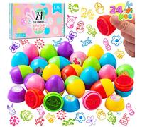 JOYIN Lot de 24 paquets de tampons pré-remplis pour enfants de Pâques avec tampons de 1,75" pour enfants panier Stuffers œufs de Pâques Assorted Self-ink Tampons pour salle de classe