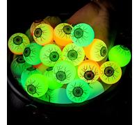 JOYIN Lot de 36 boules rebondissantes phosphorescentes pour Halloween, boules rebondissantes phosphorescentes pour fêtes d'Halloween, boules rebondissantes pour décorations de fête, prix de jeu