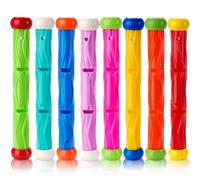JOYIN Lot de 8 bâtons de plongée pour Piscine, Jouets d'entraînement sous-Marin pour Enfants, Jouet de Natation, bâtons de Lancer coulants pour Enfants, Jeux de Piscine Amusants dans l'eau