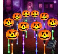 JOYIN Lumières d'allée citrouilles d'halloween, Lot de 10, étanches