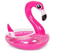 JOYIN Piscine Gonflable Flamingo Flotteur avec scintillements, Tubes pour flotter, Plage Fun floaties, Piscine Jouets, Summer Party décorations pour Les Enfants (37.5” x 32,25” x 37”)