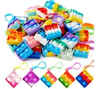 JOYIN Porte-clés Pop, Mini-Jouets Fidget, Grand Paquet, 30 pièces, Cadeaux de fête pour Les Enfants de 4-8, 8-12 Ans, Goodie Bag Stuffers pour Les Prix de la Salle de Classe, Jouet Fidget sensoriel