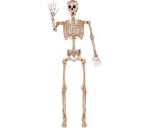 JOYIN Squelette d'halloween réaliste Taille réelle de 1,5 m avec articulations Mobiles pour décoration d'intérieur et d'extérieur d'halloween