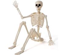 JOYIN Squelettes articulés d'halloween de 91 cm, squelettes en Plastique avec articulations Mobiles, décorations d'halloween pour la Maison, Le Jardin, Le cimetière, la Maison hantée