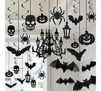 Joyin Toy Halloween Haunted House Lustre Décoration Swirl Plafond Suspendu et Décoration Murale Ensemble