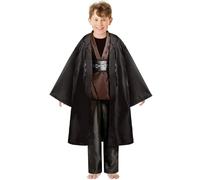 Joyincoser Costume Médiéval Star Enfant Tunique Robe Cosplay Cape Médiévale Brown Knight pour Halloween Carnaval Soirée Masquée(M)