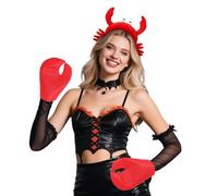 Joyincoser Lot de 2 accessoires de costume de crabe avec ciseaux de crabe - Décoration amusante sous-marine pour adultes - Halloween - Carnaval - Fête (ensemble de bandeau crabe)