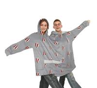 Joyincoser Sweat à capuche pour couple - Pyjama surdimensionné assorti - Sweat à capuche amusant pour deux personnes - Cadeau de couple assorti pour elle et lui