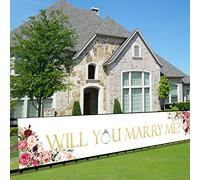Joyiou Banderole de fiançailles Will You Marry Me