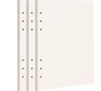 JOYISEN 3 Pièces A5 Recharge Papier en Vierge 6 Trous Feuillets Mobiles Refill Paper 135 Feuilles A5 Vierge Papier Pour Bullet Journal Carnet Croquis