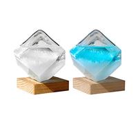 Joyivike 2Pièces Storm Glass Verre Tempête, Bouteille de Prévisions Météo, Prévisions Météo en Verre Tempête, Glass Storm Barometer, Tempête Baromètres De Verre, Prédiction du Temps Storm Glass