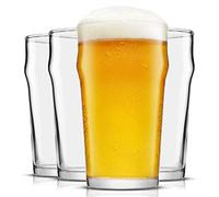 JoyJolt Grant Pint Glasses Set of 4 (FOUR) 1.2 Pint Glass Capacity in a Traditional Pub Drinking Glasses Design. Oversized Beer Glasses Set for Guinness, Stout, and Craft Beer Glasses by the Pint!