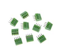 JOYKK 10 Pieces Vis 4Pin Vis Borniers Montage Connecteur Pas 2.54mm - Vert