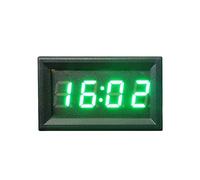 JOYKK 12V / 24V Voiture Moto Accessoire Tableau de Bord Affichage numérique Horloge - Vert