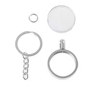 JOYKK 27mm Porte-Monnaie commémoratif Porte-clés médaillon Porte-clés Pendentif pièce Souvenir - Argent # 27