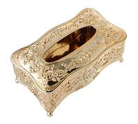 JOYKK Boîte à mouchoirs en Acrylique de Style européen KTV avec Support à Papier hygiénique - Doré