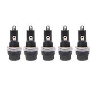 JOYKK Porte-fusible pour châssis, Montage sur Panneau, 5 pièces, pour fusibles en Verre 5x20mm 10A 250V -