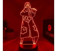 JoyLamp Itachi Uchiha - Collection officielle x Naruto - 16 couleurs + Télécommande + Packaging Naruto - Lampe Itachi 3D Manga